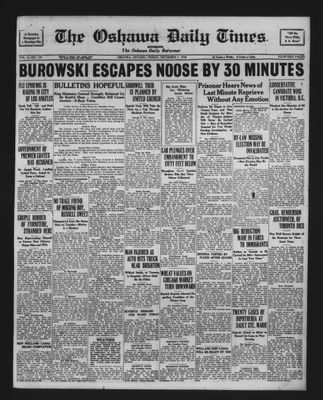 Oshawa Daily Times, 7 Dec 1928