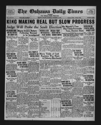 Oshawa Daily Times, 22 Dec 1928