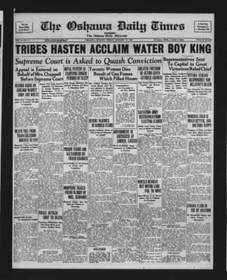 Oshawa Daily Times, 18 Jan 1929