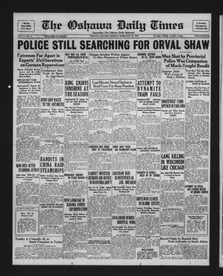 Oshawa Daily Times, 18 Feb 1929