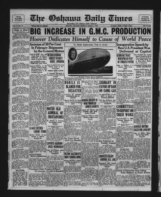 Oshawa Daily Times, 4 Mar 1929