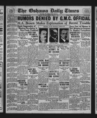 Oshawa Daily Times, 12 Mar 1929