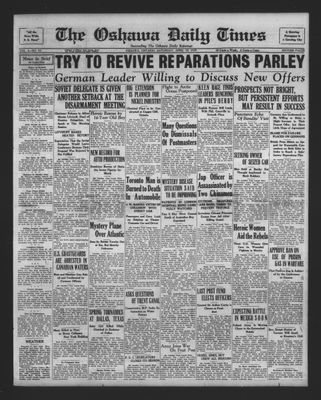 Oshawa Daily Times, 20 Apr 1929