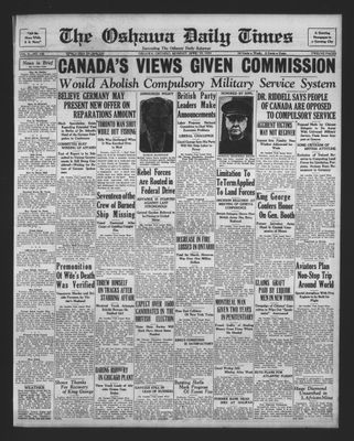 Oshawa Daily Times, 29 Apr 1929