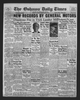 Oshawa Daily Times, 7 May 1929