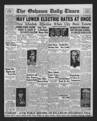 Oshawa Daily Times, 12 Jun 1929