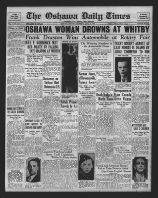 Oshawa Daily Times, 20 Jun 1929