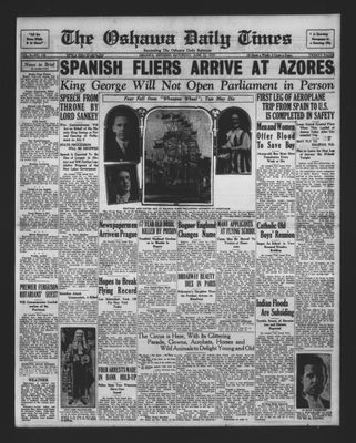 Oshawa Daily Times, 22 Jun 1929