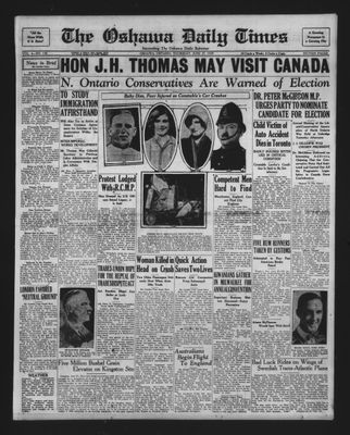 Oshawa Daily Times, 27 Jun 1929