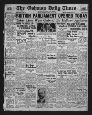 Oshawa Daily Times, 2 Jul 1929