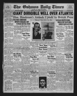 Oshawa Daily Times, 2 Aug 1929