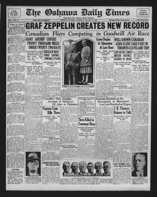 Oshawa Daily Times, 29 Aug 1929