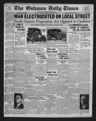 Oshawa Daily Times, 10 Sep 1929