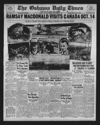 Oshawa Daily Times, 16 Sep 1929