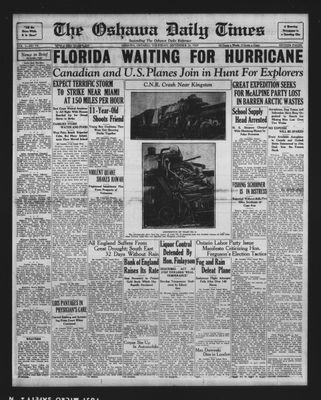 Oshawa Daily Times, 26 Sep 1929