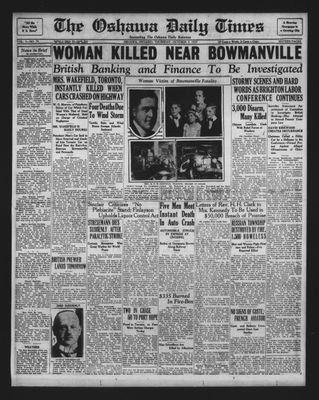 Oshawa Daily Times, 3 Oct 1929