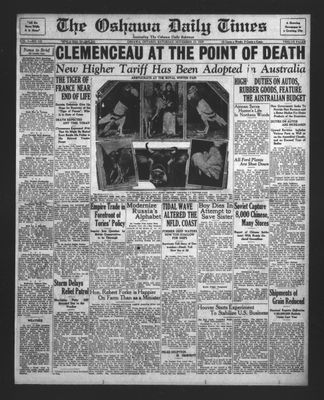 Oshawa Daily Times, 23 Nov 1929