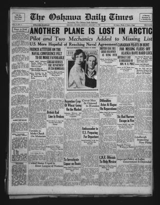 Oshawa Daily Times, 6 Jan 1930