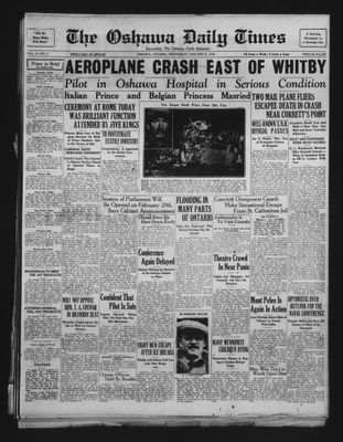 Oshawa Daily Times, 8 Jan 1930