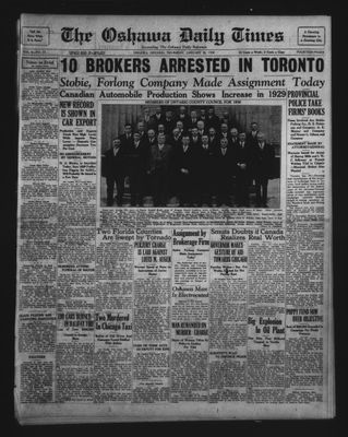 Oshawa Daily Times, 30 Jan 1930