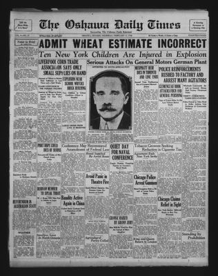 Oshawa Daily Times, 13 Feb 1930