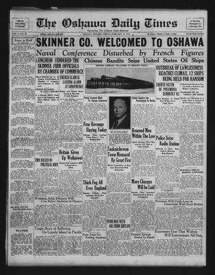 Oshawa Daily Times, 14 Feb 1930