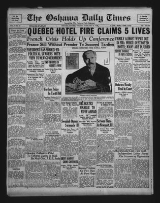 Oshawa Daily Times, 18 Feb 1930