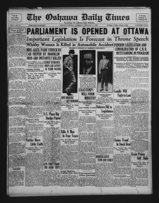 Oshawa Daily Times, 20 Feb 1930