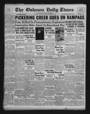 Oshawa Daily Times, 22 Feb 1930