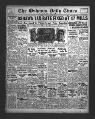 Oshawa Daily Times, 18 Mar 1930