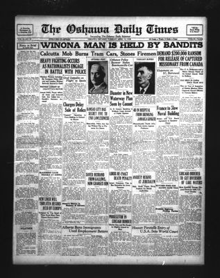 Oshawa Daily Times, 15 Apr 1930