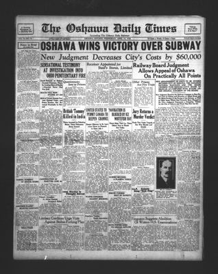 Oshawa Daily Times, 23 Apr 1930