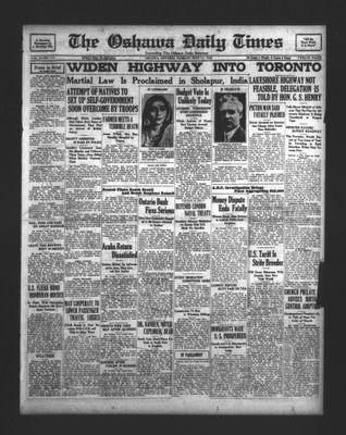 Oshawa Daily Times, 13 May 1930