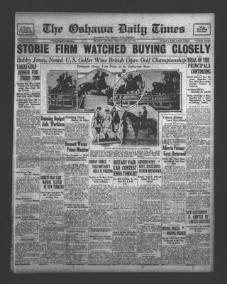 Oshawa Daily Times, 20 Jun 1930