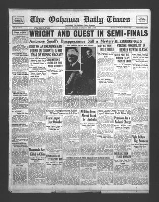 Oshawa Daily Times, 3 Jul 1930