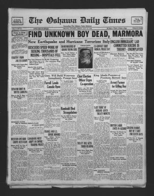 Oshawa Daily Times, 25 Jul 1930