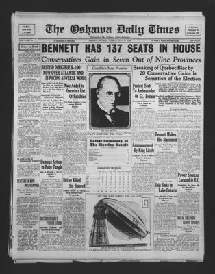 Oshawa Daily Times, 29 Jul 1930