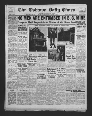 Oshawa Daily Times, 14 Aug 1930