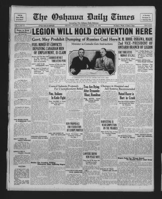 Oshawa Daily Times, 23 Aug 1930