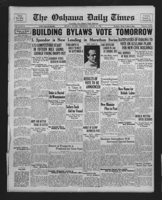 Oshawa Daily Times, 27 Aug 1930