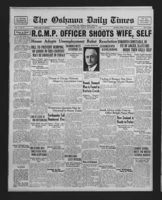 Oshawa Daily Times, 12 Sep 1930