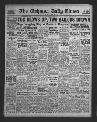 Oshawa Daily Times, 22 Oct 1930