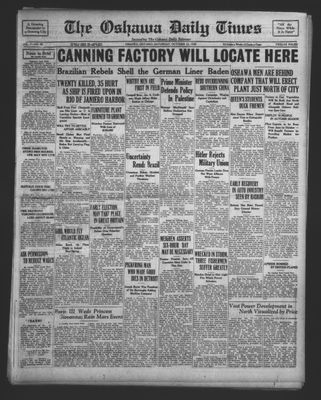 Oshawa Daily Times, 25 Oct 1930