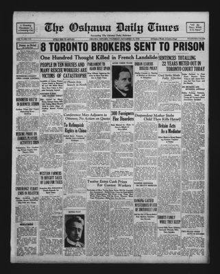 Oshawa Daily Times, 13 Nov 1930