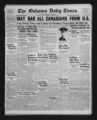 Oshawa Daily Times, 24 Nov 1930