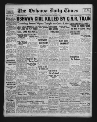 Oshawa Daily Times, 1 Dec 1930