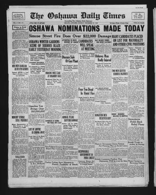 Oshawa Daily Times, 29 Dec 1930