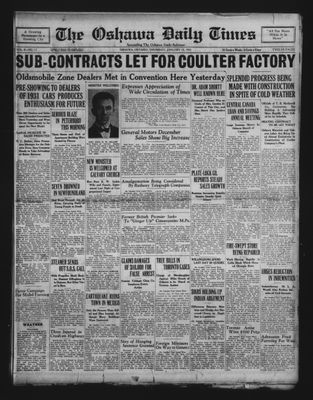 Oshawa Daily Times, 15 Jan 1931