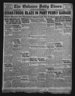 Oshawa Daily Times, 19 Jan 1931