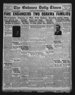 Oshawa Daily Times, 26 Jan 1931